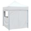 Professional Foldable Party Tent with 4 Side Walls 2*2 M Steel White