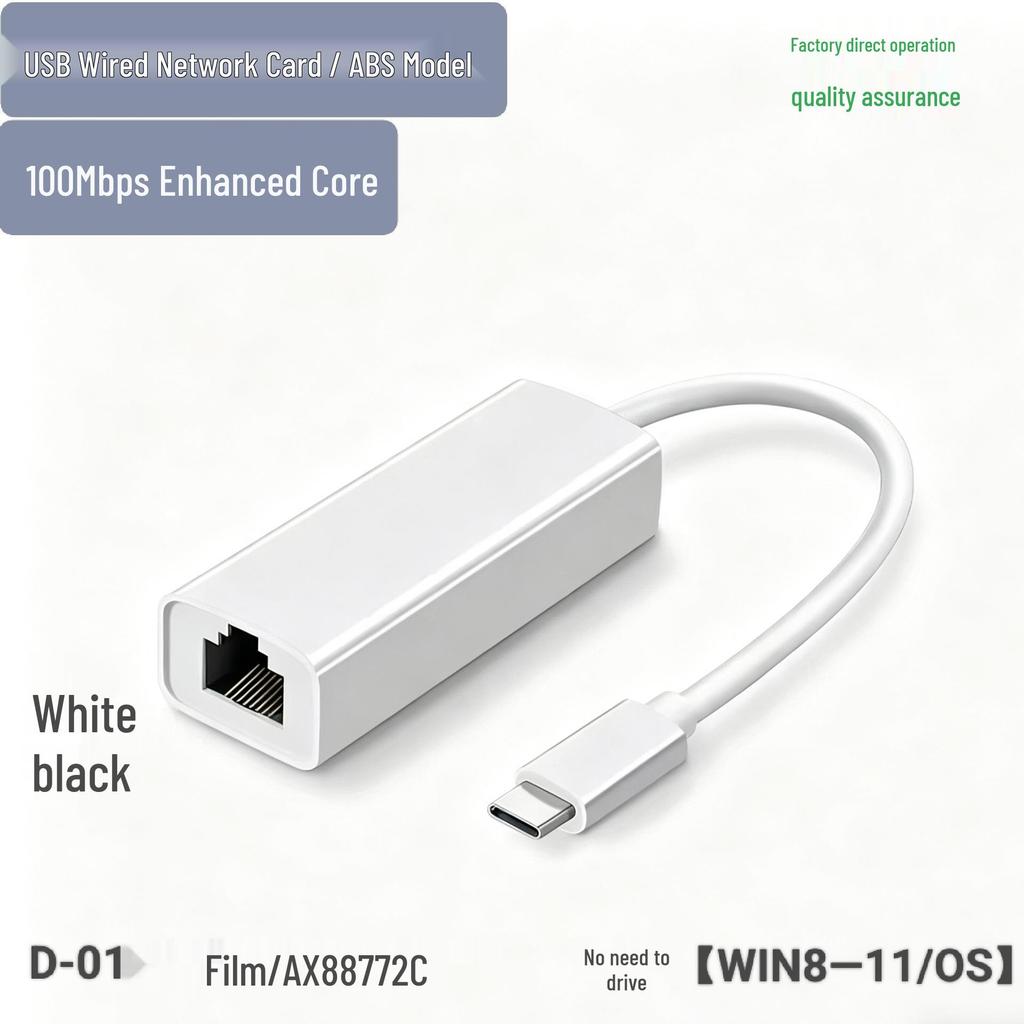 AX88772 USB-Kabelgebundenes Netzwerkkarte: Verbesserter RJ45 zu 100Mbps Ethernet-Adapter
