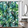 Tropical Monstera Shower Curtain - Vibrant Green Leaf & Exotic Plant Theme for Bathroom Decor, Adds Fresh and Lush Atmosphere