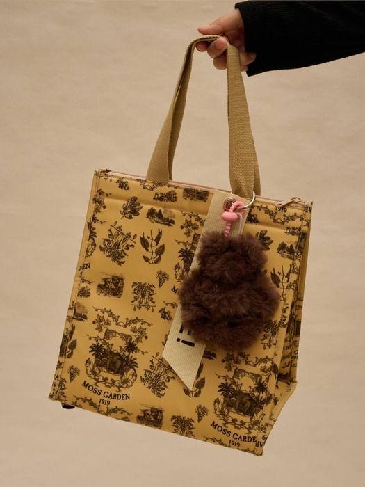 MOSSGARDEN1919 Boku Boku Character Keychain Fluffy Bear (Brown)