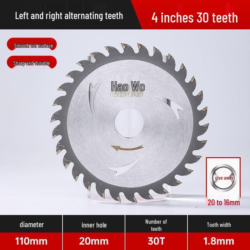 Anti-Nail Carbide Woodworking Saw Blade, Aluminum Cutting, 4-7 Inch for Handheld Angle Grinders
