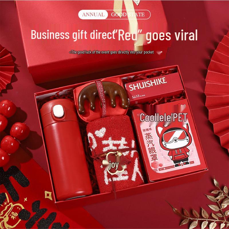 2026 Year of the Horse Employee Gifts: Customizable Creative Company Gift Set with Logo for New Year Souvenirs