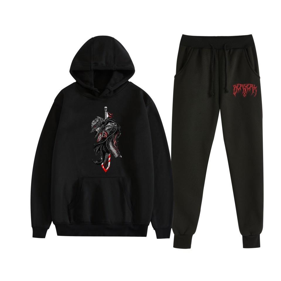 Sword wind legend Berserk new animation fleece loose men's and women's hooded sweater set hoodie