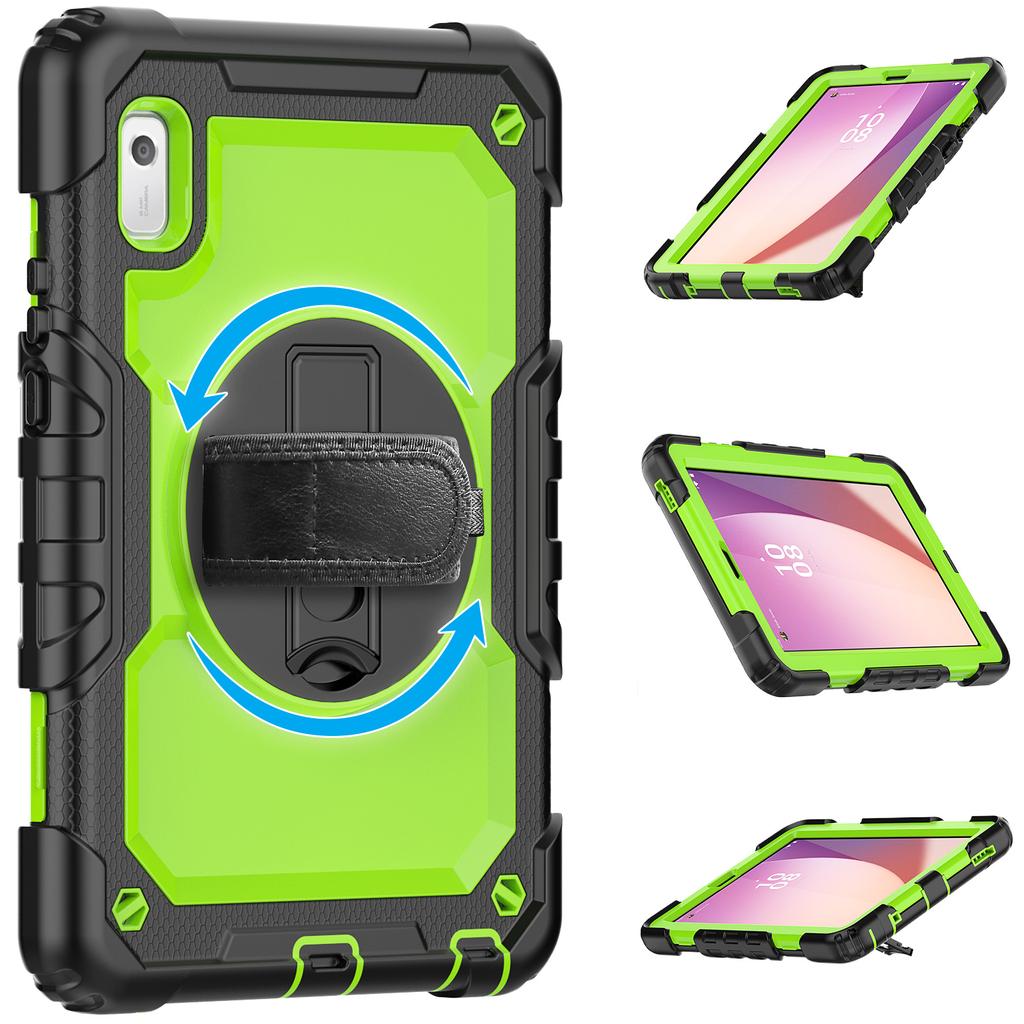 360 Rotatable Kickstand Armor Case for Lenovo M9 2023 9.0 Inch TB-310FU TB-310XU with Screen Protector Hybrid Cover Shockproof