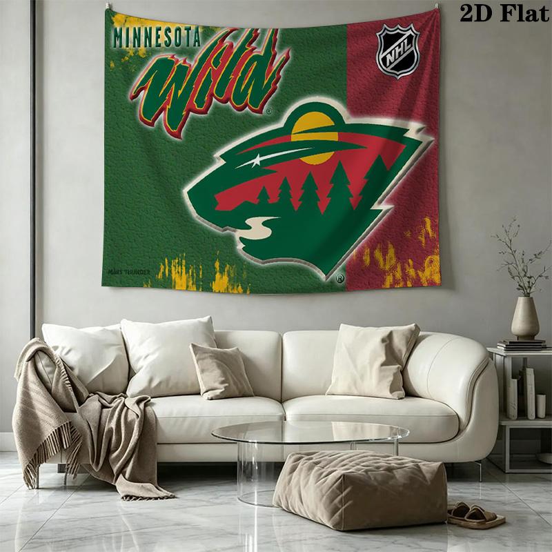 Minnesota Wild Wall Tapestry Aesthetic Wall Hanging Printed Fabric Blanket Decorative Tapestries for Bedroom Living Room Home Decor