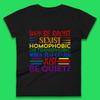 Warum rassistisch sexistisch homophob sein Damen T-Shirt Herren Oberteile T-Shirts Unisex