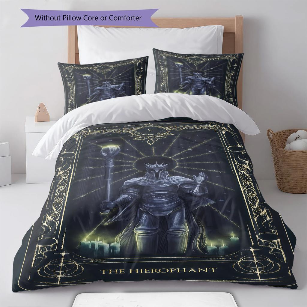 Elden Ring Set Biancheria da Letto Trapunta Copripiumino Federe Decorazione Casa Regalo di Compleanno (1 * copripiumino + 2 * federa, senza nucleo)