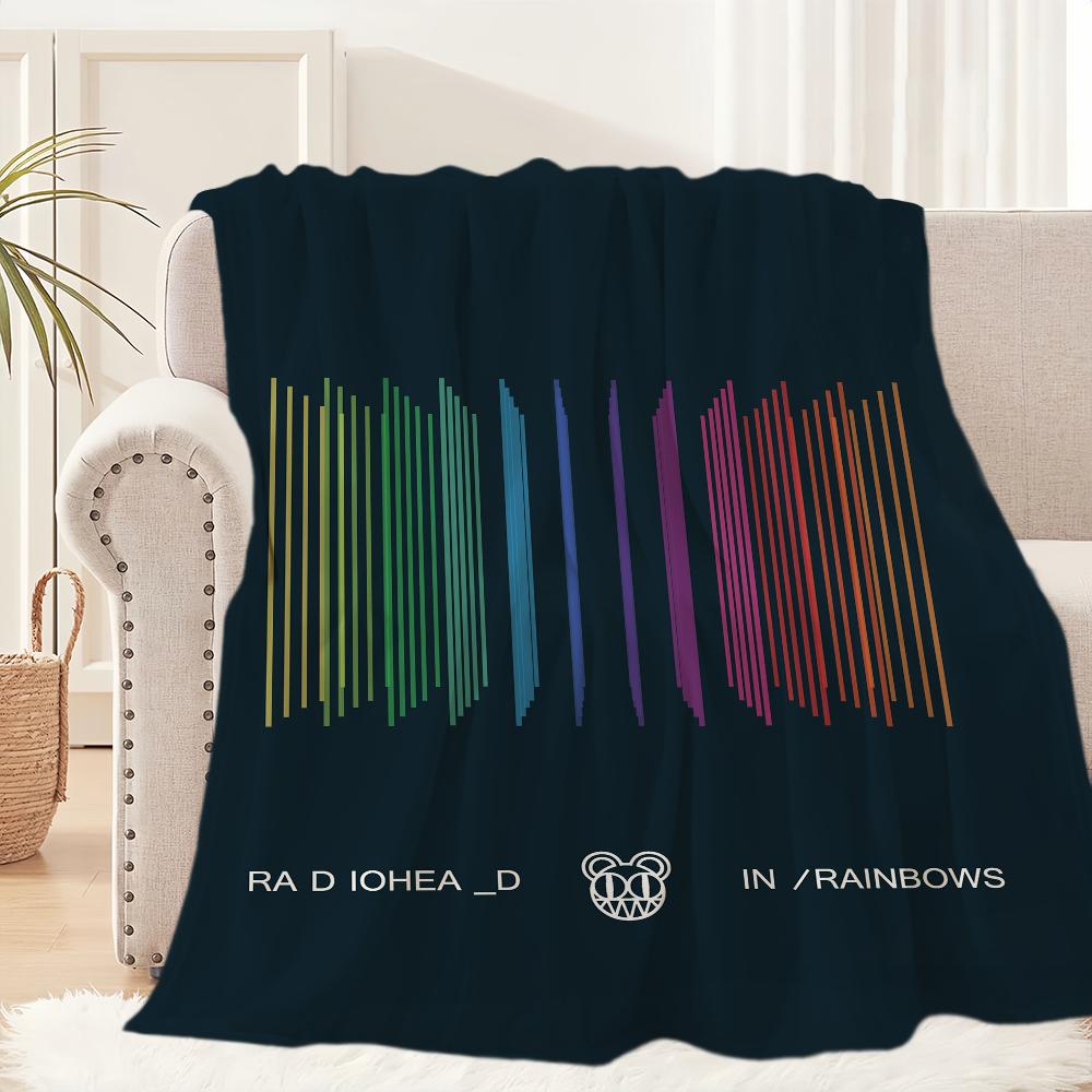 

Плед Радиохэд Плюшевый Коврик для Дивана-Кровати для Гостиной Теплый Офиса Спальни Подарок на День Рождения Домашний Путешествия Детские Подарки 30x40in