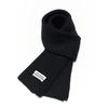 Soft Ribbed Knit Scarf_Black