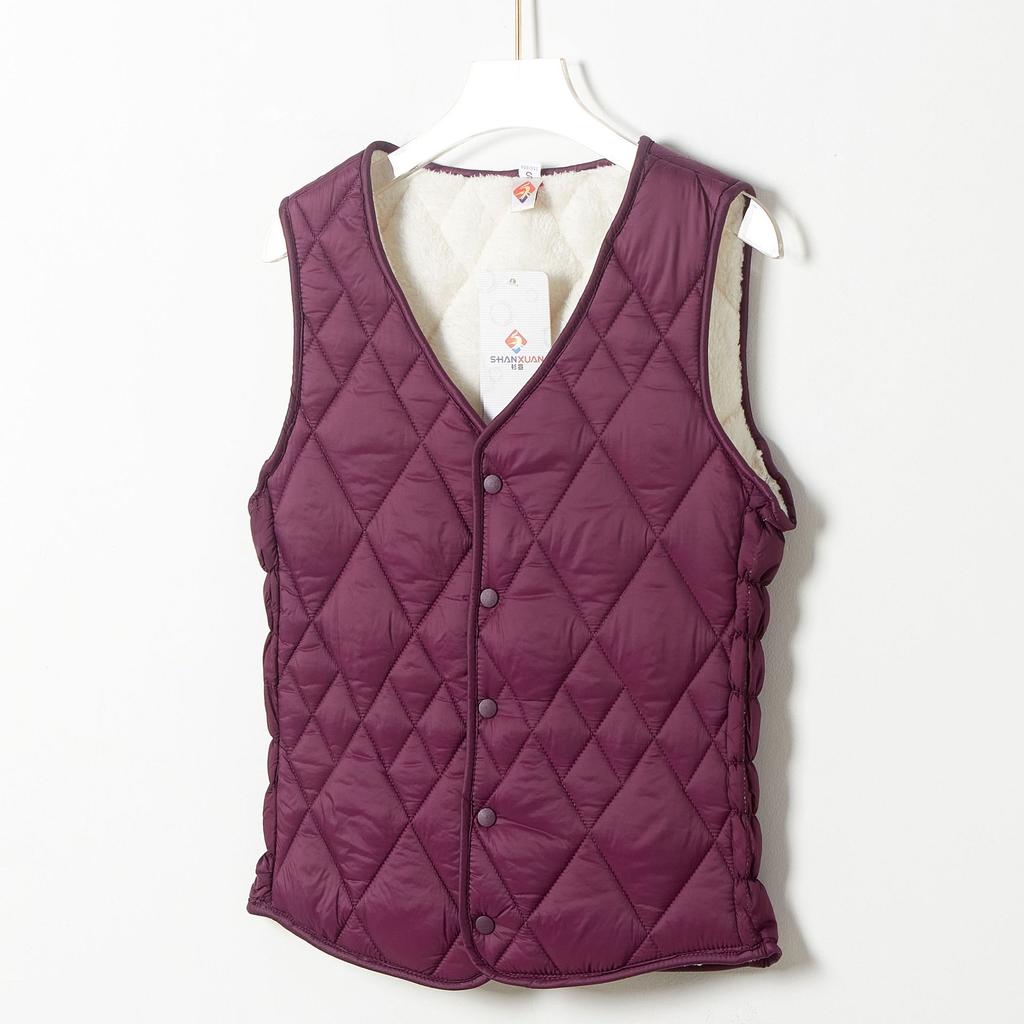 Girlfriends' Wear Women's Fall and Winter Short Section of Padded Thickened Home Comfort Warm Vest Lining Undershirt Fashionable and Warm