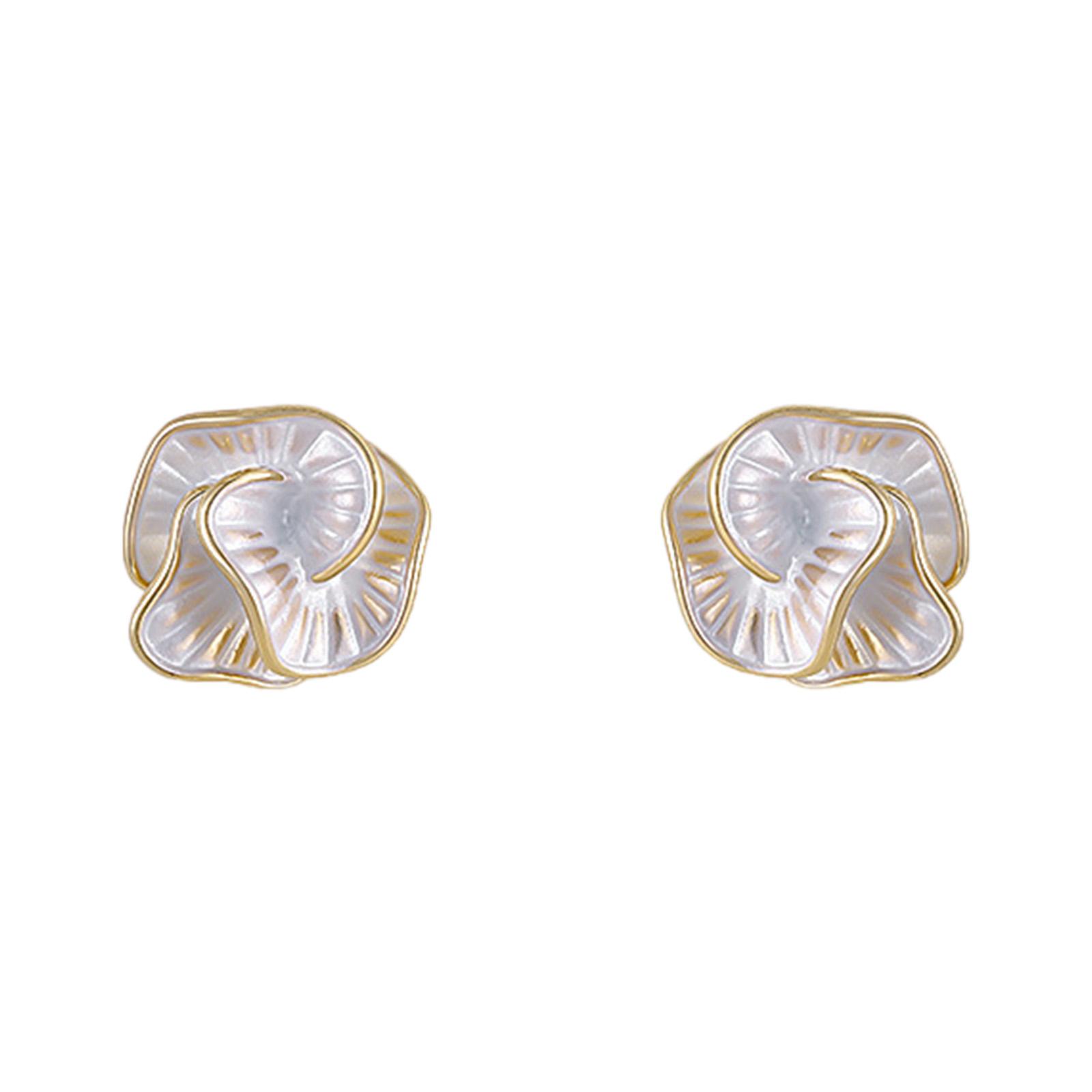 

Practical Sturdy Alloy 3D Camellia Earrings Jewelry Accessory for Women Comfortable and Long Time Use Designs