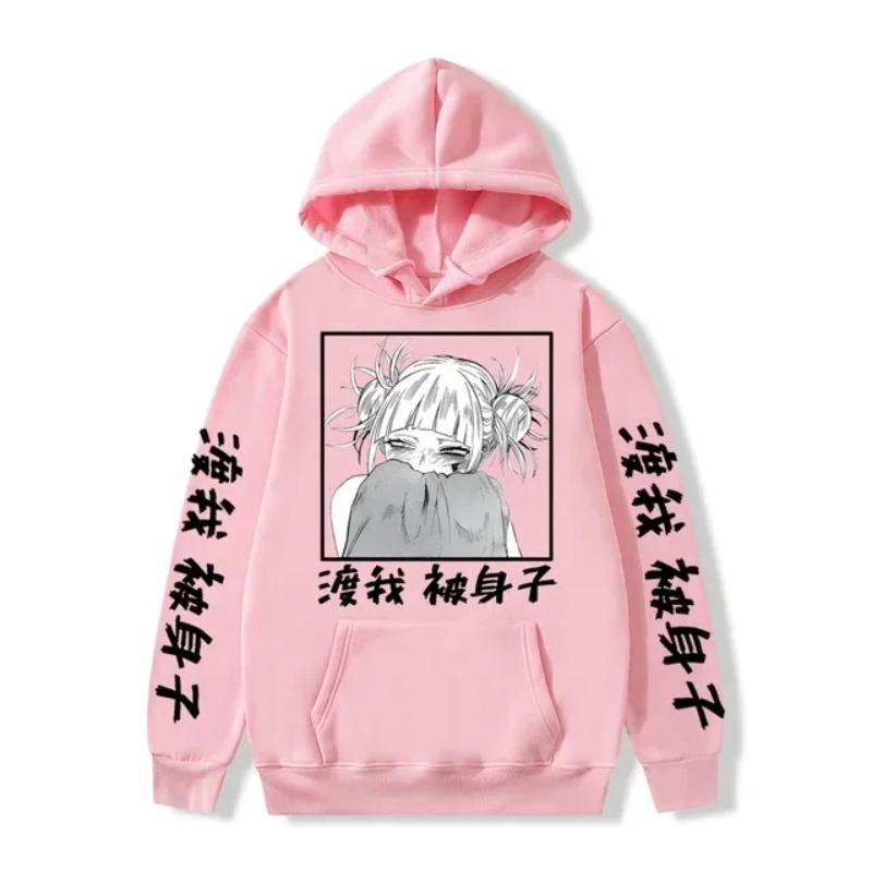 My Hero Academia Anime Hoodies Men Women Toga Manga Sweatshirts Gothic Harajuku Hooded Pullover Casual Streetwear