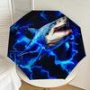 1pc Electric Shark Pattern Umbrella Design Automatic Opening and Closing Umbrella, High-quality Travel Umbrella,  C1128243