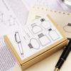 Fountain Cute Wooden Stamp Color Stylish Letter Sticky Made In Japan Pen, Ink, Stamp, Set, Swatches, List, Cards, Paper, Notes, Stationery, Gift,