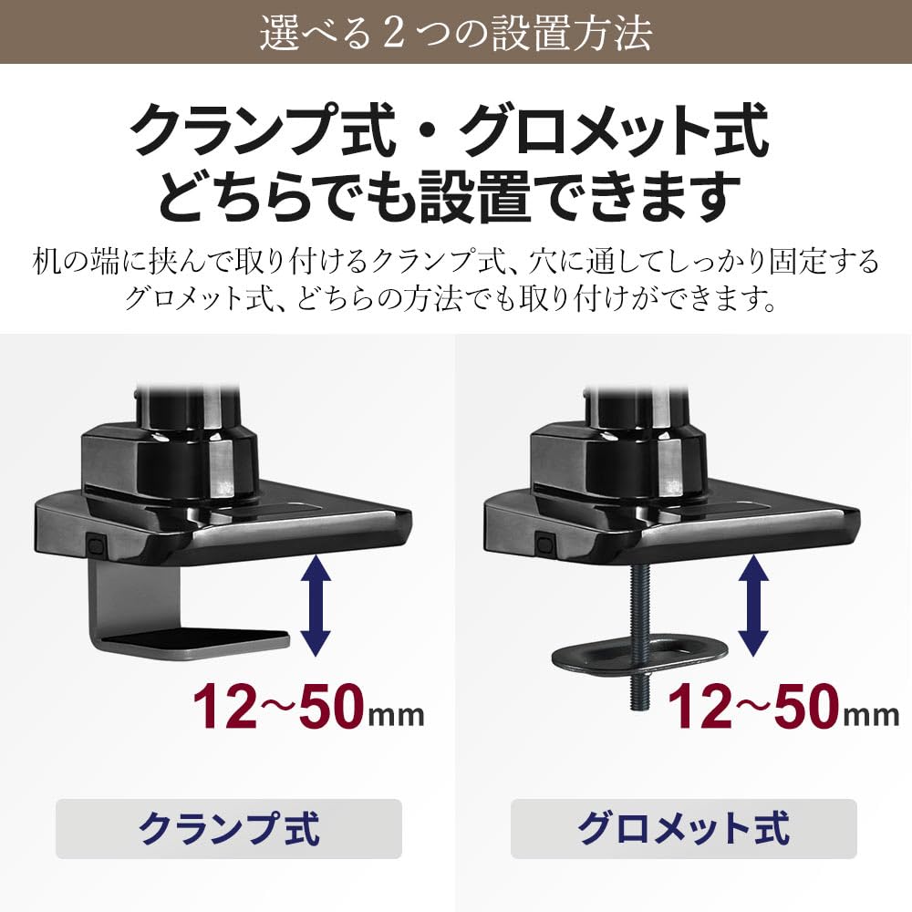 Iggy LS112 Comfortable Work Monitor Arm, White, for 17-49 Inch Monitors, 2-20kg Weight Capacity