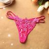 Ladies Sexy Temptation Thong Rhinestone Triangle Panties Beautiful Buttocks Low Waist Luxury Women's Panties T Pants Wholesale 2015