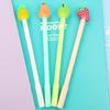 Creative Kawai Stationery Cute Little Fresh Fruit Pie Gel Pen Pear Fruit Head Marker Refill Office School Supplies Lovely Gift
