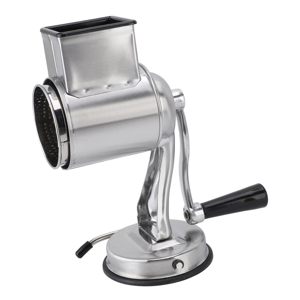 1PC Stainless Steel Manual Cheese Grater and Shredder with 5 Interchangeable Blades and Handle for Vegetable Nut Potato