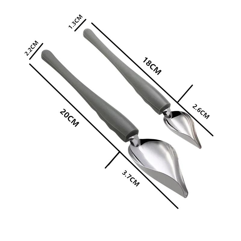 1pc Stainless Steel Sauce Painting Pen Spoon for Western Meals and Desserts Decorate Your Plate with Style Drizzle Spoon Sauce