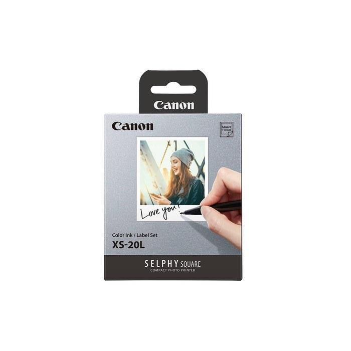 Canon SELPHY SQUARE QX10/QX20 Conjunto de Tinta/Etiqueta Colorida XS-20L (Sem Recargas)
