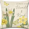 Retro Plant Floral Print Linen Pillow Case Home Living Room Sofa Car Cushion Pillow
