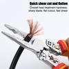 Electrician Plier 8-in-1 Multifunctional Versatile Wire Stripping Pliers Electricity Measurement Non-slip Wire Stripping Plier