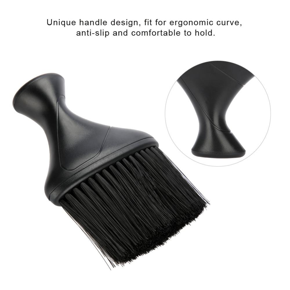 Soft Neck Duster Brush Ergonomic Grip Barber Hair Brush Home Use Hair Cleaning Brush  For Salons