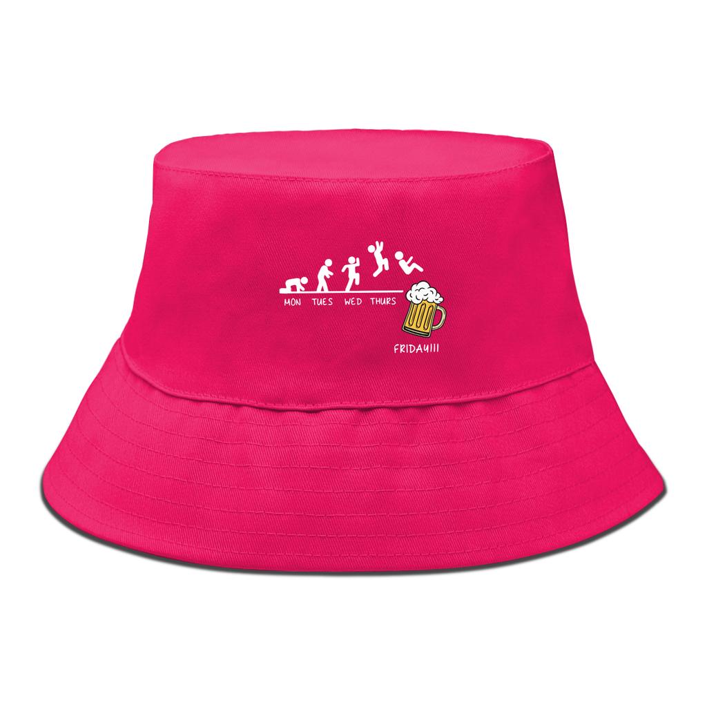 Friday With Beer Bucket Hat Solid Color Sun Hat Soft Summer Autumn Hat Foldable Bucket Hats Perfect For Hiking Beach Hat