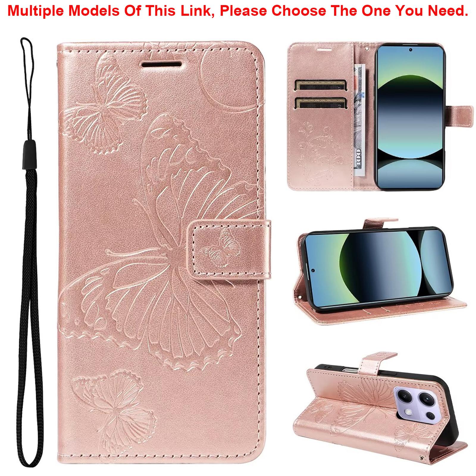 

Wallet Case For Motorola Moto G04 G05 G06 G13 G14 G15 G23 G32 G34 G35 G45 G53 G54 G55 G56 G57 G64 G67 G73 G75 G84 G85 G86 G100 MOTO G100 5G 2025 розового золота
