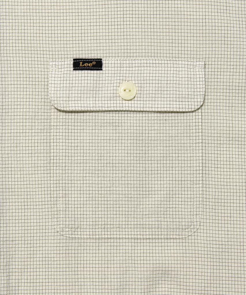 LEE Hooded Check Shirt In Ivory