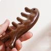 Hanging Head Massage Comb Five Teeth Wood Therapy Massage Comb  Body Massage