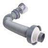 Filter Stop Valve Kitchen Sink Drain Hose Set Fast Drainage Stop Valve Fast Drainage Stainless Steel Construction