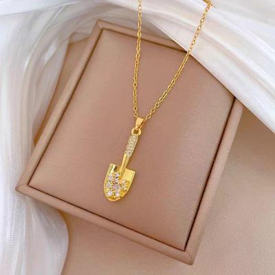 Collana Ciondolo Pala Oro Vietnamita Luce Lusso - Regalo Design Creativo per Lei