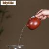 200ml Luxury Yixing Purple Clay Teapots Handmade Gold Drawing Xishi Pot Raw Ore Dahongpao Mud Kettle With Infuser Zisha Tea Set