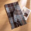 Maillard Plaid Scarf Green Christmas Style Women's Korean Atmosphere Versatile Plaid Long Warm Shawl Scarf