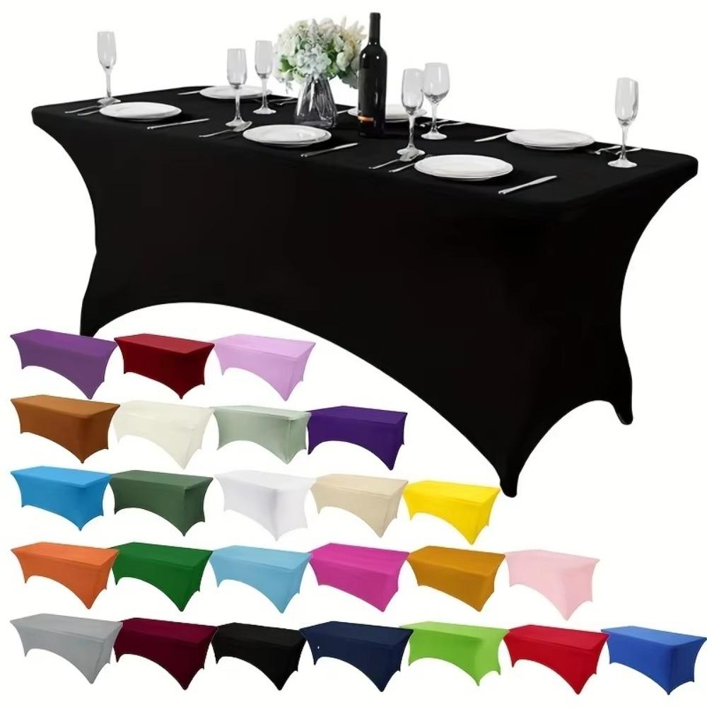 Washable Rectangular Table Cloth Universal Bed Cover Black Birthday Table Cover  Beauty Massage