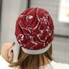 Pure cotton winter hat women's velvet warm scarf dual-purpose windproof pullover hat women's