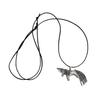 Horse Pendant Necklace Alloy Horse Charm with Tassel Tail Mane Casual Animal Necklace with Adjustable Rope for Women Men Birthday Gift