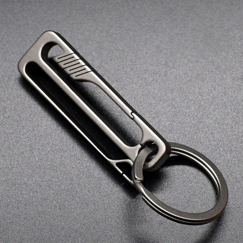 Metal Alloy Carabiner Keychains Clip Quick Releases Key Rings Small Carabiner Clip Waist Hanging Keychain Buckles