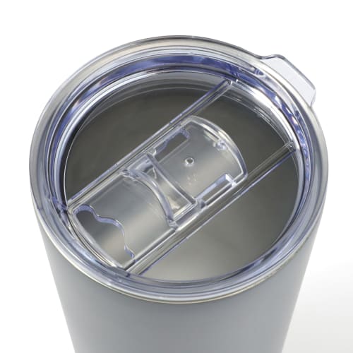 Francfranc Stainless Steel Tumbler with Lid, 650ml, Gray, Double-Layer Vacuum-Resistant, Insulated for Hot or Cold Drinks, Perfect for the Office or a