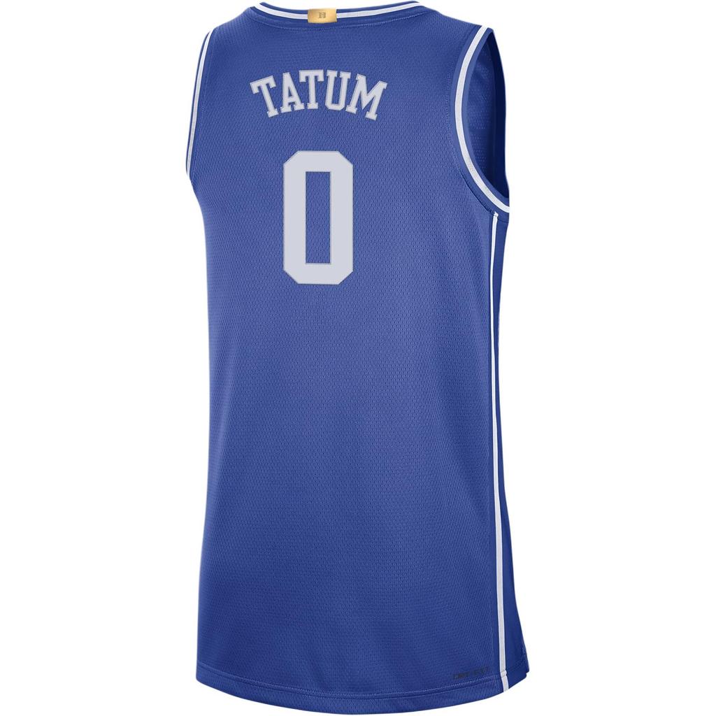 Nike Dri-Fit College Basketball Jersey With Letter Print Design Men Tops Royal-Blue DN9236-480