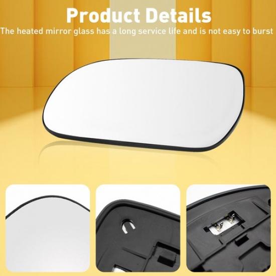 Mirror Glasses Side Left Driver Heated For Lexus RX300 04-09 RX330 RX350 RX400H