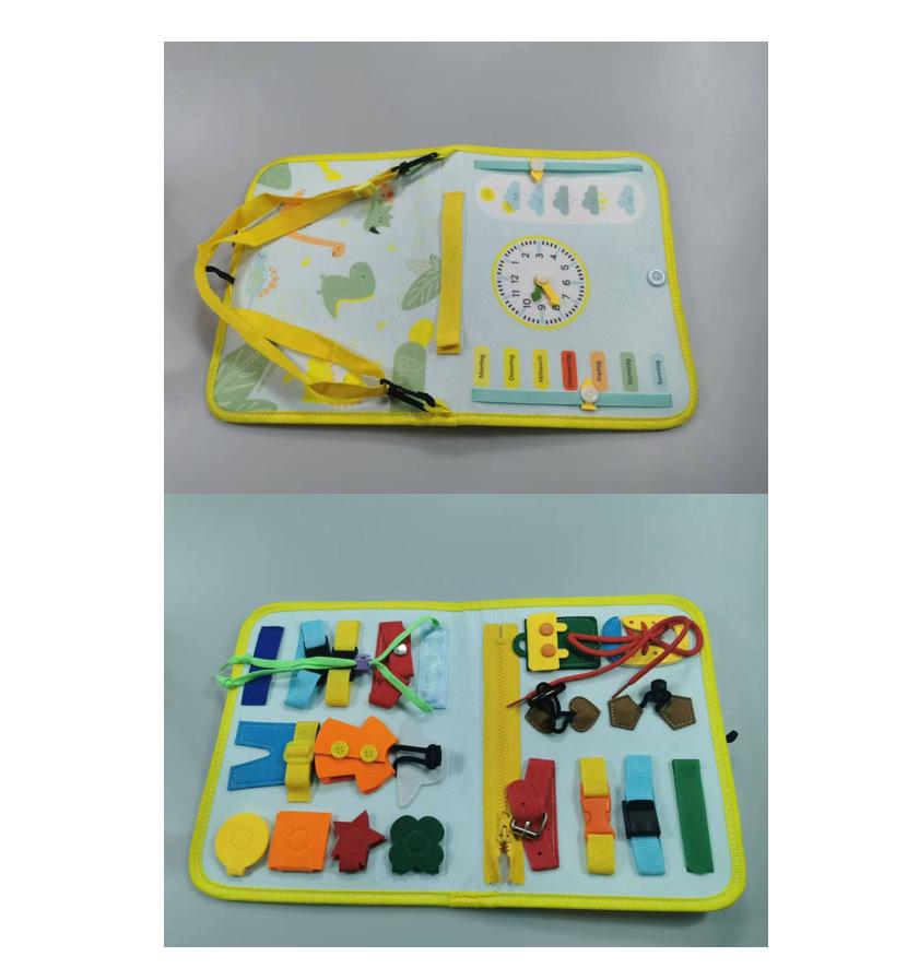 Montessori Educational Quiet Book: Early Learning Felt Busy Board