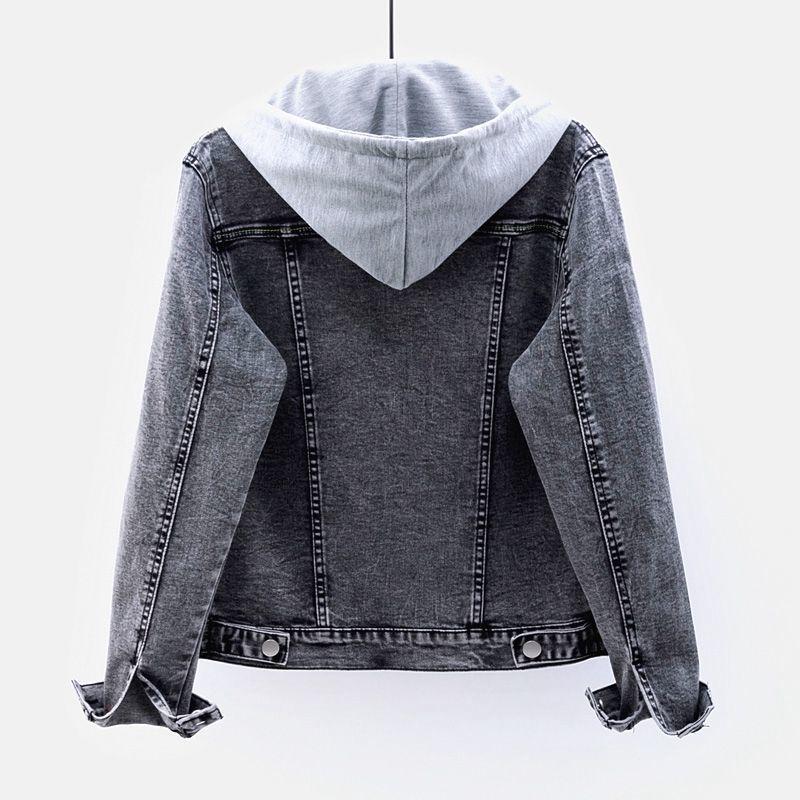 Women's Winter Slim Denim Jacket with Lambswool Lining - Stylish, Versatile Korean Style Coat