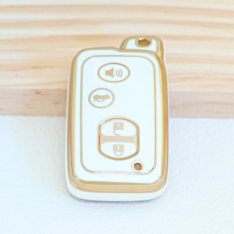 TPU Car Key Case Cover for Toyota Camry Crown Majesta Highlander Land Cruiser Prado Kluger Mark X Subaru Foreste XV Protector