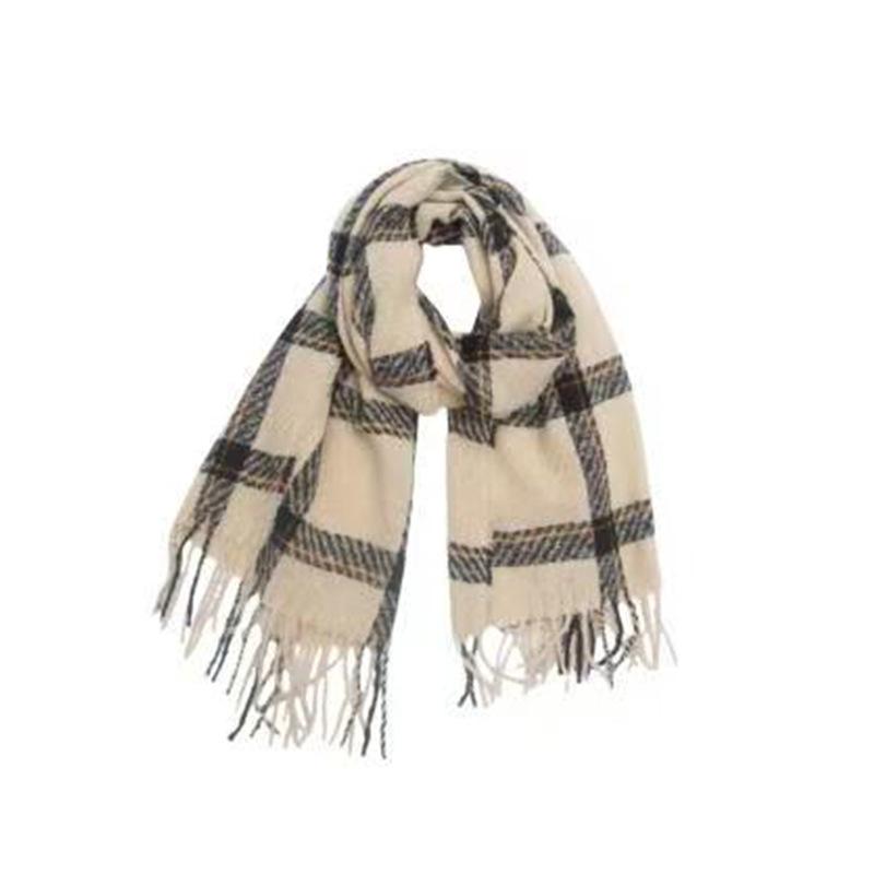 New Autumn and Winter High-end New Widened and Thickened Plaid Imitation Cashmere Scarf, Scarf, Warm Shawl