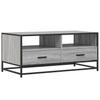 Coffee Table Gray Sonoma 100x50x45 Cm Particleboard and Metal
