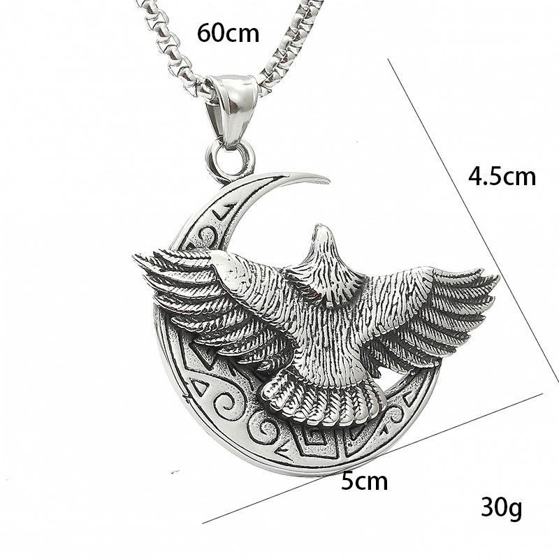 Light Luxury High-end Titanium Steel Jewelry Men's Eagle Necklace