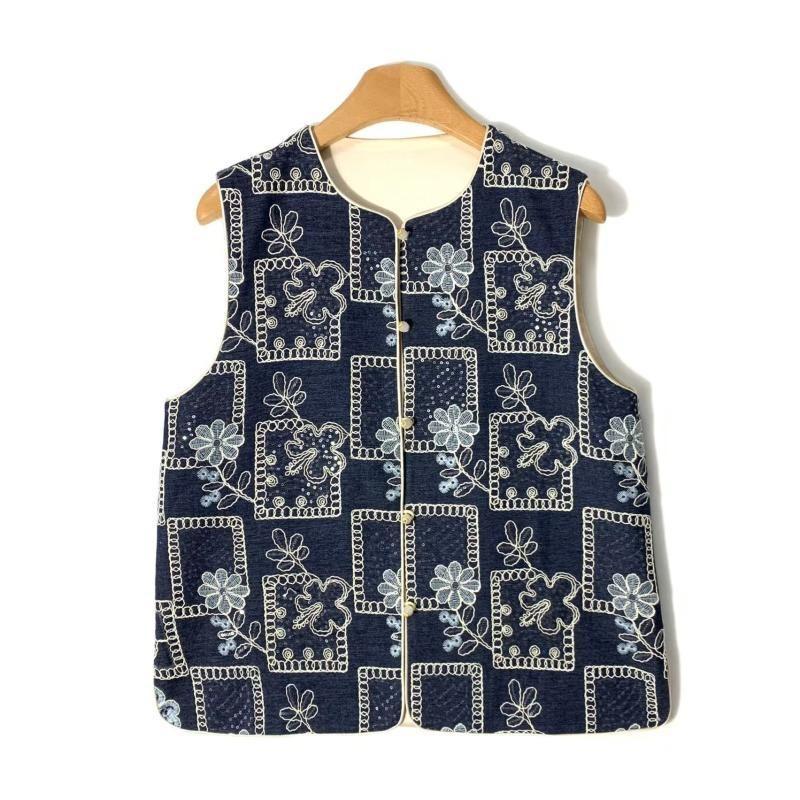 Premium Embroidery Sequined Vest Cowgirl Vest 2025 Spring Vest