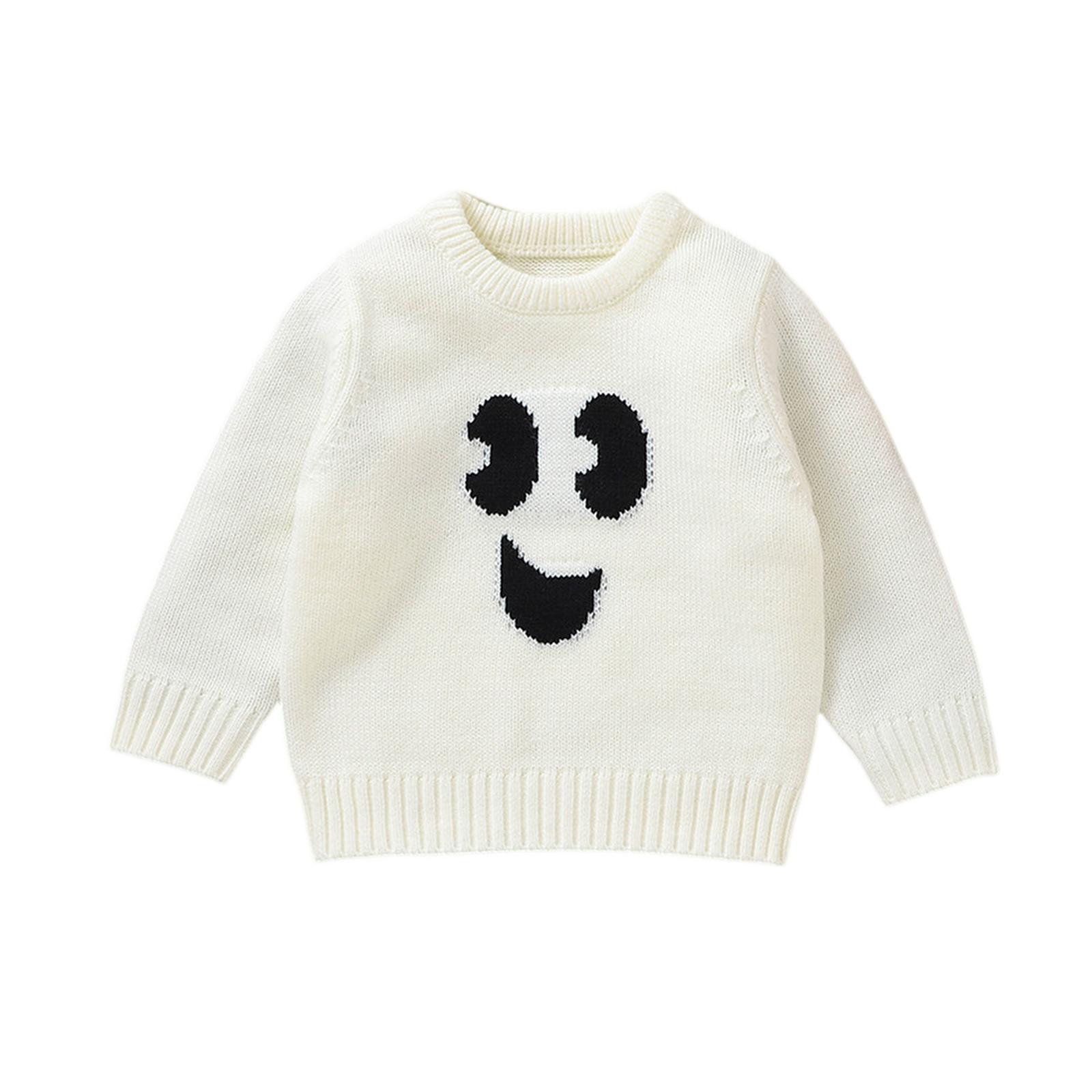 

Хэллоуинский вязаный свитер - Топ с круглым вырезом и длинным рукавом 98